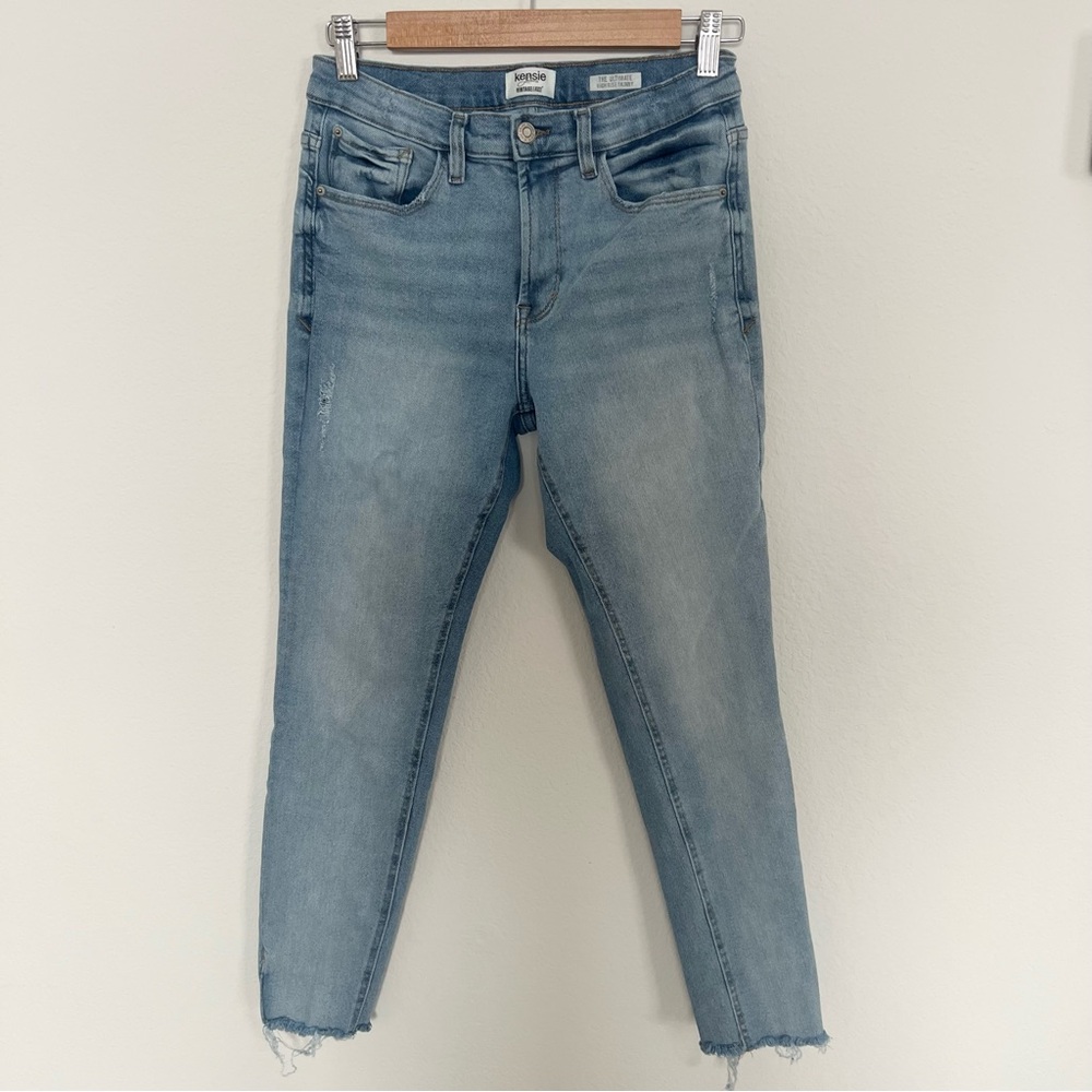 Kensie Vintage Luxe The Ultimate High Rise Skinny Jeans Light Wash Denim Sz 8/29